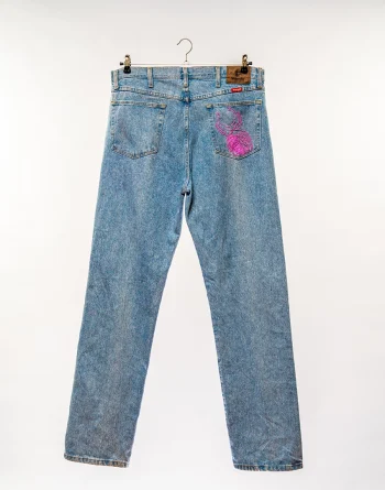 Wrangler: Faded Blue Denim